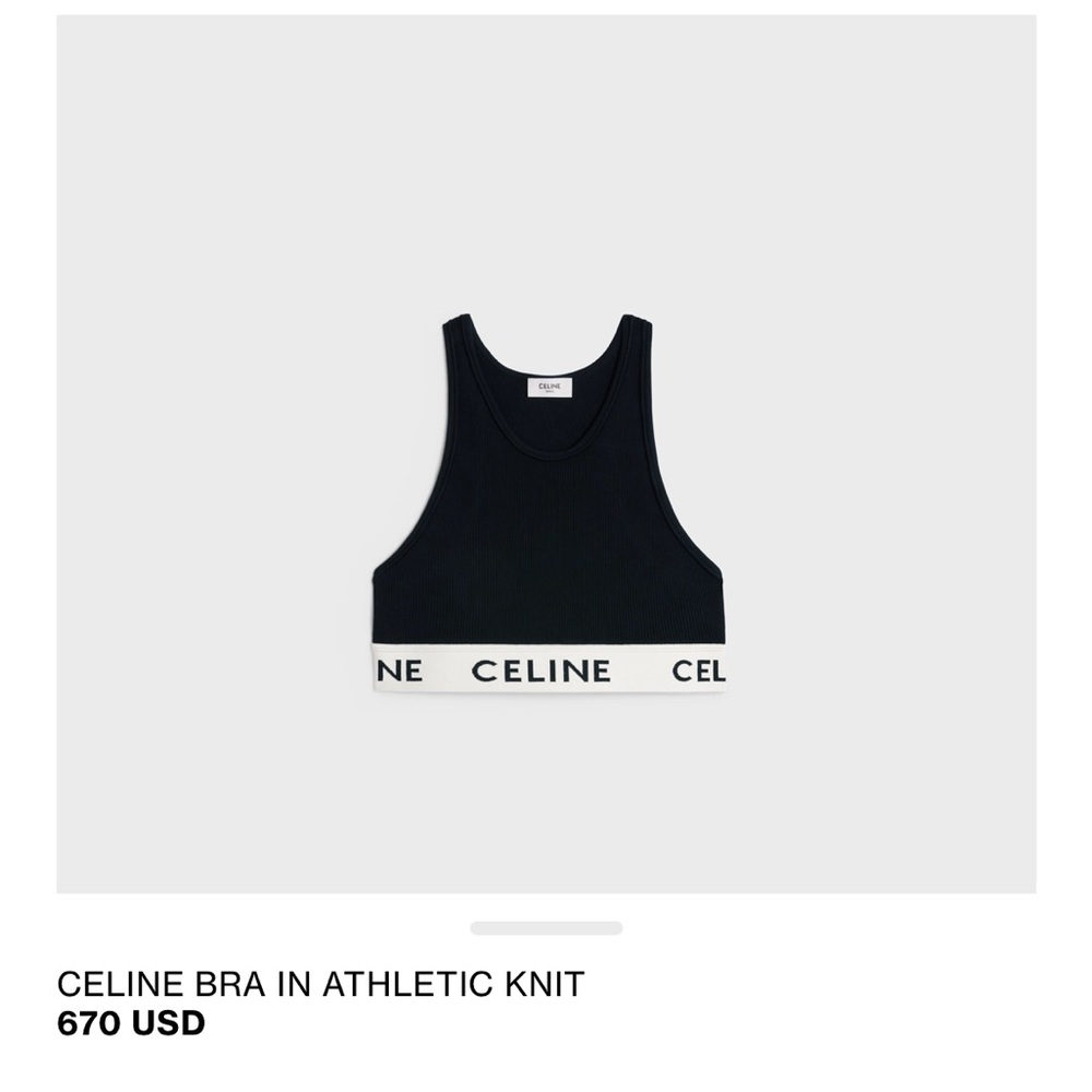 Celine knit bra top